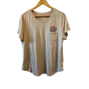 OLD NAVY Everywhere Casual Cotton Graphic Print Short Sleeve Tee Shirt L